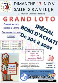 Photo du loto Grand loto du hods spécial bons d'achats