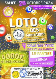 Photo du loto Grand loto du moto club 'les moutards'