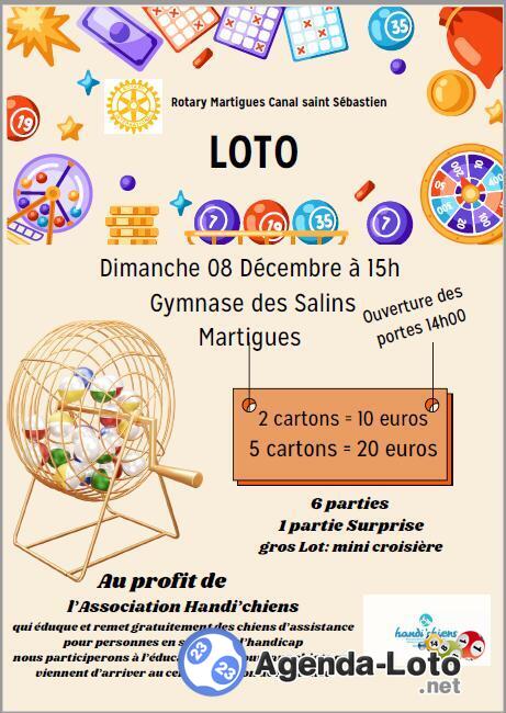 Grand LOTO du ROTARY CLUB MARTIGUES Canal Saint Sébastien