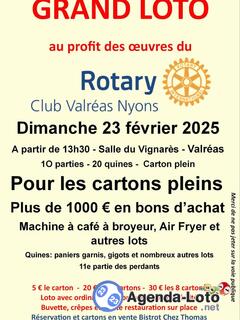 Photo du loto Grand Loto du Rotary Club Valréas Nyons