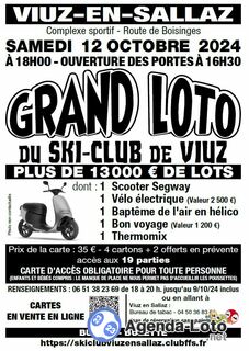 Photo du loto GRAND LOTO du ski club de Viuz en Sallaz