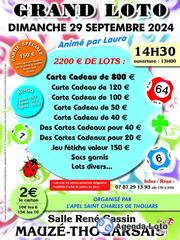 Photo du loto GRAND LOTO Ecole saint Charles de Thouars