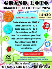 Grand loto football club groupement jeunes cœur du bocage