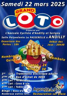 Photo du loto Grand Loto de l'Amicale Cycliste d'Andilly et Serigny