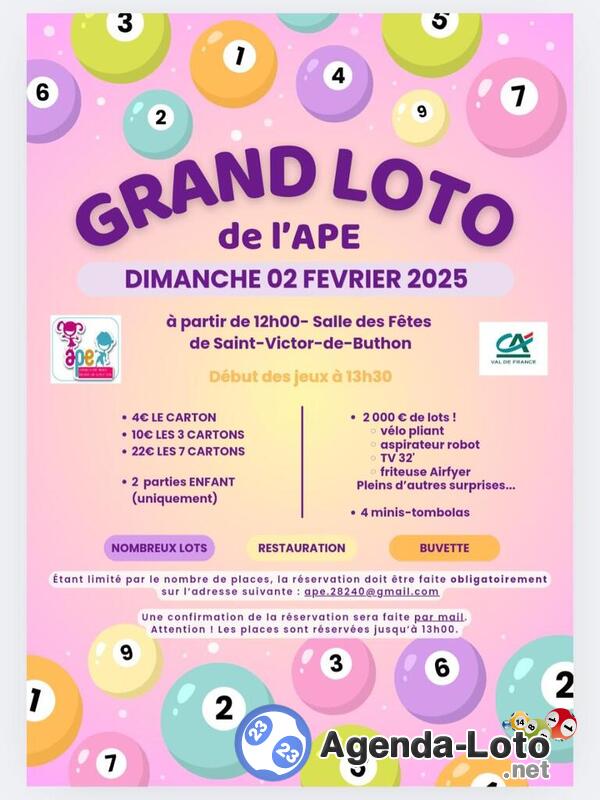 Grand loto de l'APE