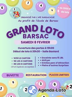 Photo du loto Grand loto de l'ape barsacaise