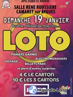 Photo du loto Grand loto de l'apel ecole saint andeol - camaret sur aigues