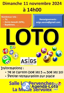 Photo du loto Grand LOTO de l'ASIGS