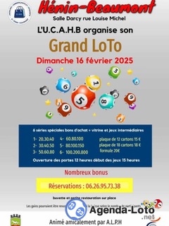 Photo du loto Grand loto de l’UCAHB