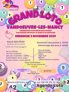 Photo du loto Grand Loto de la MJC Centre Social Nomade