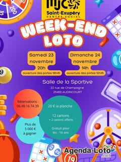 Photo du loto Grand loto de la MJC-Centre social Saint-Exupéry