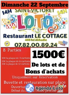 Photo du loto Grand loto de la rentrée