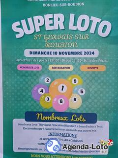 Photo du loto Grand Loto par le Comité des fêtes de Bonlieu-Roubion.