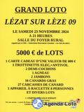 Grand Loto à LEZAT SUR LEZE 09210 à 21 h