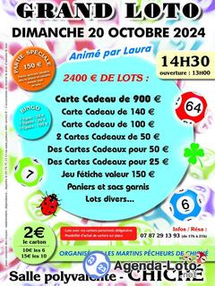 Photo du loto Grand loto martins pecheurs de chiche