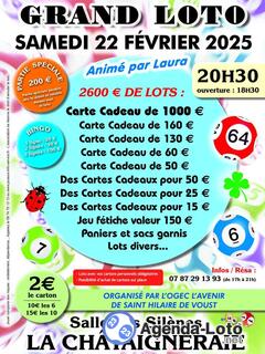 Photo du loto GRAND LOTO l' Ogec l' Avenir de Saint Hilaire le Voust