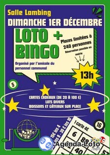 Photo du loto Grand loto organisé par l'amicale du personnel communal