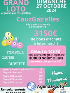 Photo du loto Grand Loto organisé par l'association CouzGaz'elles