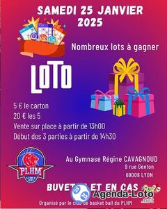 Photo du loto Grand loto PLHM Basket Lyon 8