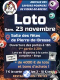 Grand Loto des Pompiers De Pierre de Bresse