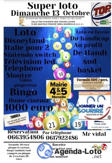 Photo du loto Grand loto de reprise avec voyage home cinéma valeur 1000 e