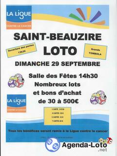 Photo du loto Grand loto solidaire au profit du cancer