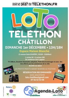 Photo du loto Grand loto telethon chatillon