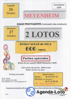 Photo du loto Grands lotos de Meyenheim