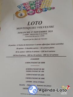 Photo du loto Gros loto des aines 31310montesquieu volvestre