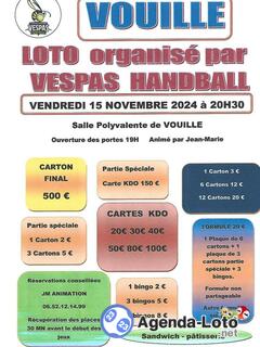 Photo du loto HAND BALL DE VOUILLE animé par Jean-Marie