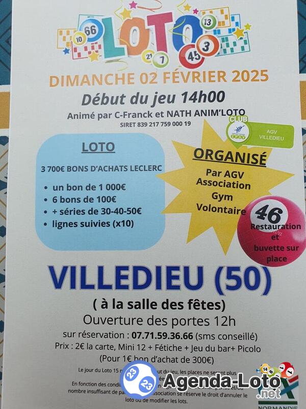 Hyper loto organise par agv gym volontaire