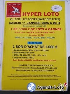 Photo du loto Hyper loto organise par judo villedieu percy gavray