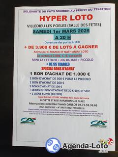 Photo du loto Hyper loto organise pour le telethon