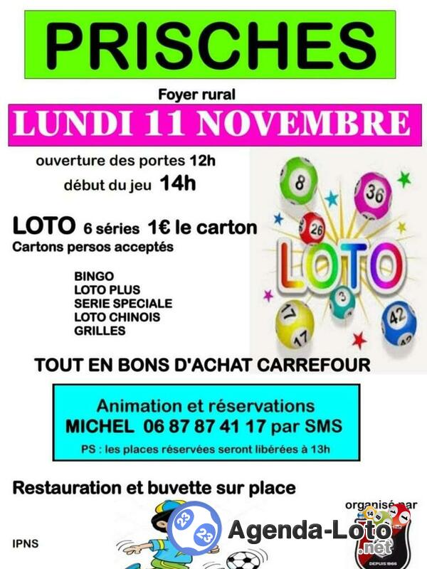 Loto 11 novembre 2024 Prisches