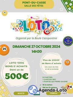 Photo du loto Loto 14h30 Bons d'achats