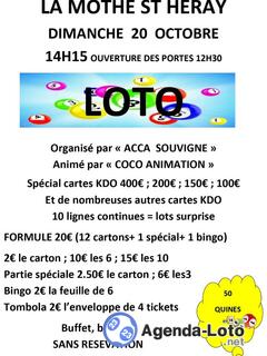 Photo du loto Loto' acca souvigne' animé par 'coco animation'