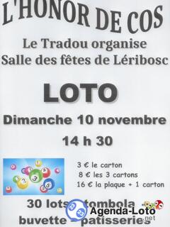 Photo du loto LOTO des aînés Le Tradou à 14h30