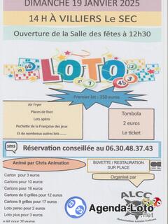 Photo du loto Loto allc creully a villiers le sec anime par chris anim