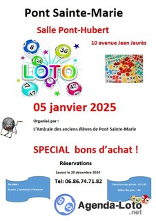 Photo du loto Loto Amicale des Anciens Elèves de PONT-SAINTE-MARIE