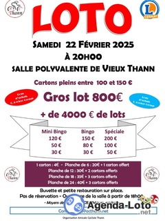 Photo du loto Loto Amicale Cycliste Thann