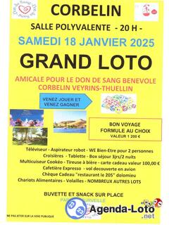 Photo du loto LOTO AMICALE POUR LE DON DE SANG corbelin, Veyrins-Thuellin