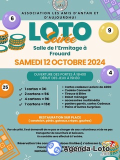 Photo du loto LOTO Les Amis d’Antan et d’Aujourd’hui