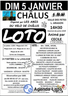 Photo du loto Loto des amis du velo de chalus anime par cecile