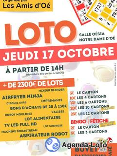 Photo du loto Loto des Amis d'Oé