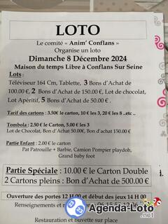 Photo du loto Loto Anim'conflans