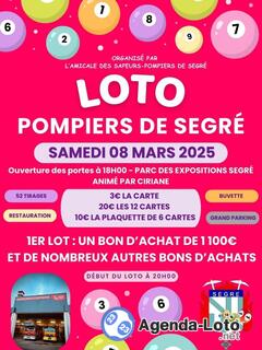 Photo du loto Loto animation ciriane pour mes pompiers de segré