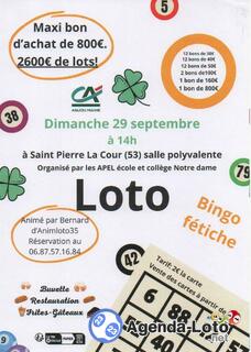 Photo du loto Loto animé par animloto35 bernard