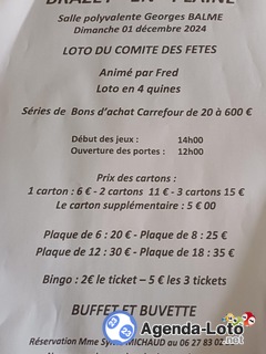 Photo du loto Loto animé par Fred