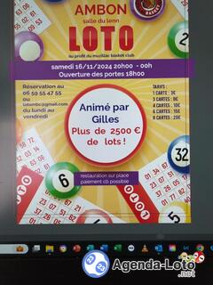 Photo du loto LOTO animé par Gilles