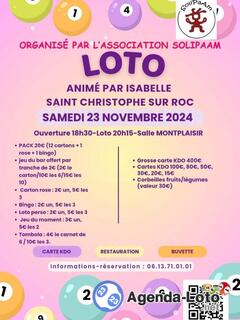 Photo du loto Loto animé par Isabelle asso Solipaam